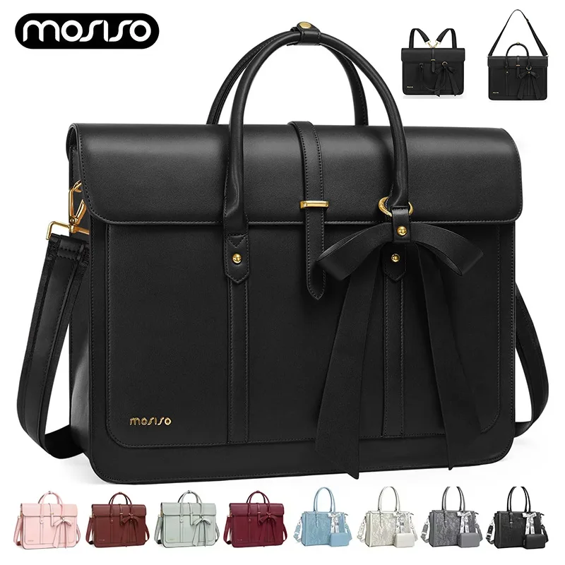 Women's PU Leather Laptop Bag Tote Shoulder Backpack Handbag for MacBook Air pro M4 M3 M2 M2 13.3 14 15 16 17.3 Inch Notebook