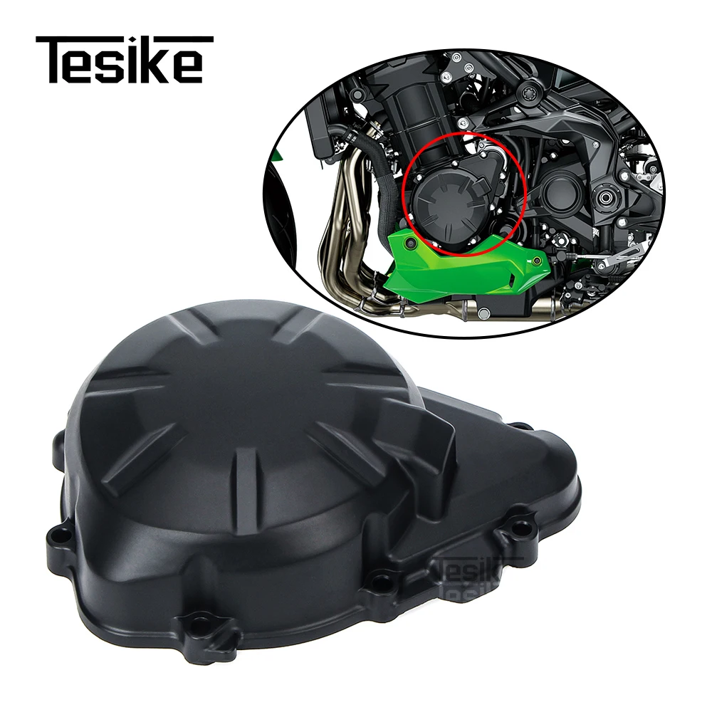 

Motorcycle Left Crankcase Stator Engine Cover for Kawasaki Z900 ABS 2017 2018 2019 2020 Magneto Alternator Cover