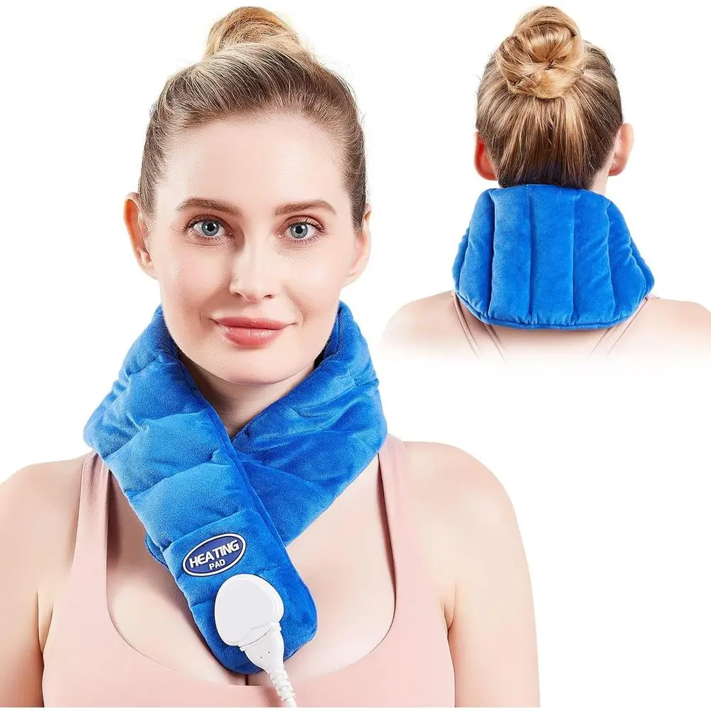 

Hands-Free Adjustable Electric Neck Heating Pad for Pain Relief, 10-90 Min Timer, 86-158℉ Temperature Control