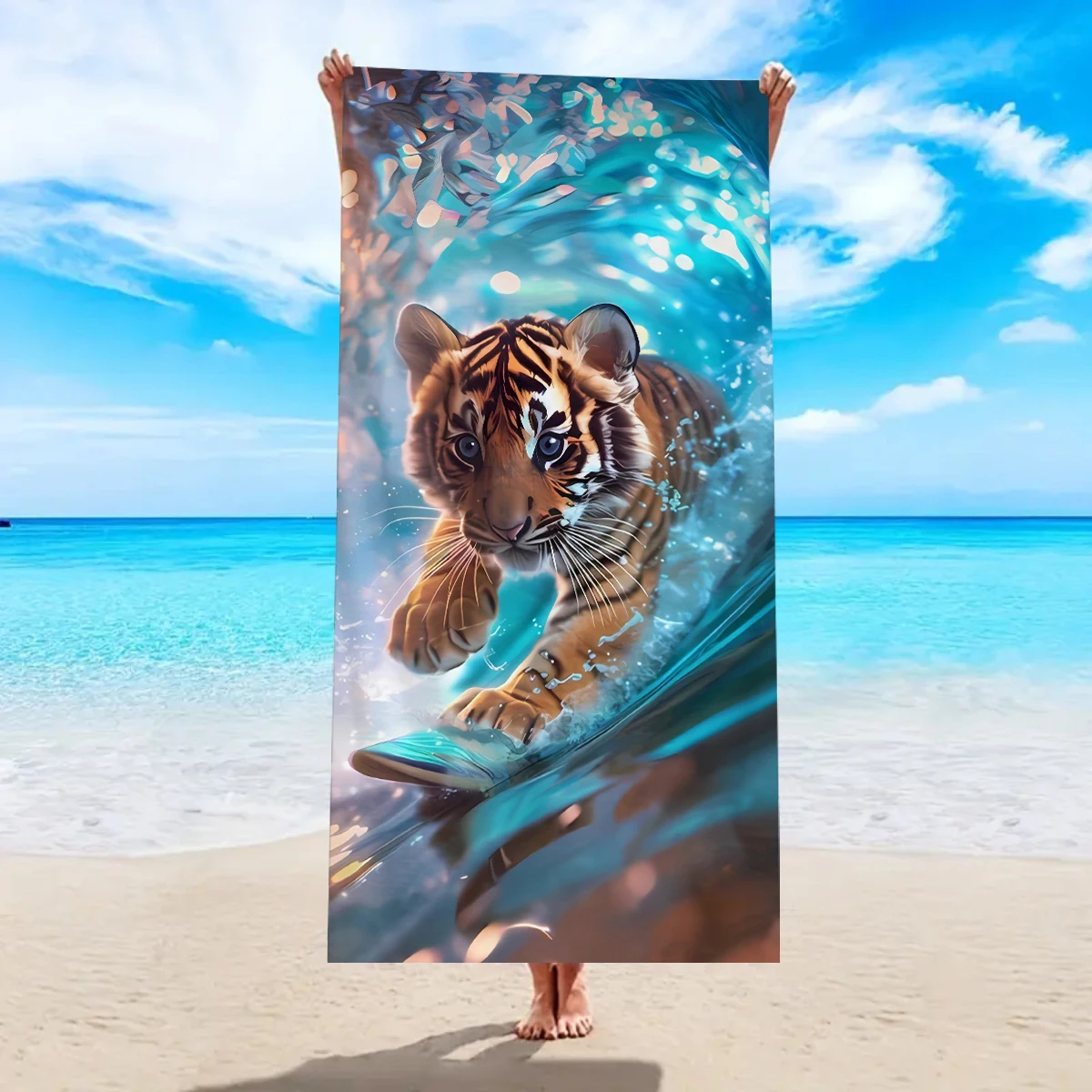 Stylish Animal Print Beach Towel Summer Quick Dry Beach Towel Beach Towel Pool Towel Sand Free Towel Microfiber Beach Towel