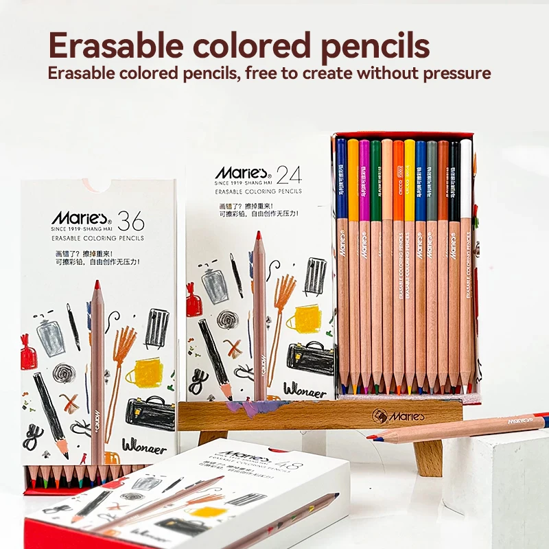 

Erasable Colored Pencils 24/36/48 Colors Drawing Pencils Set School Office Writing Stationery Drawing Sketching Art Supplies