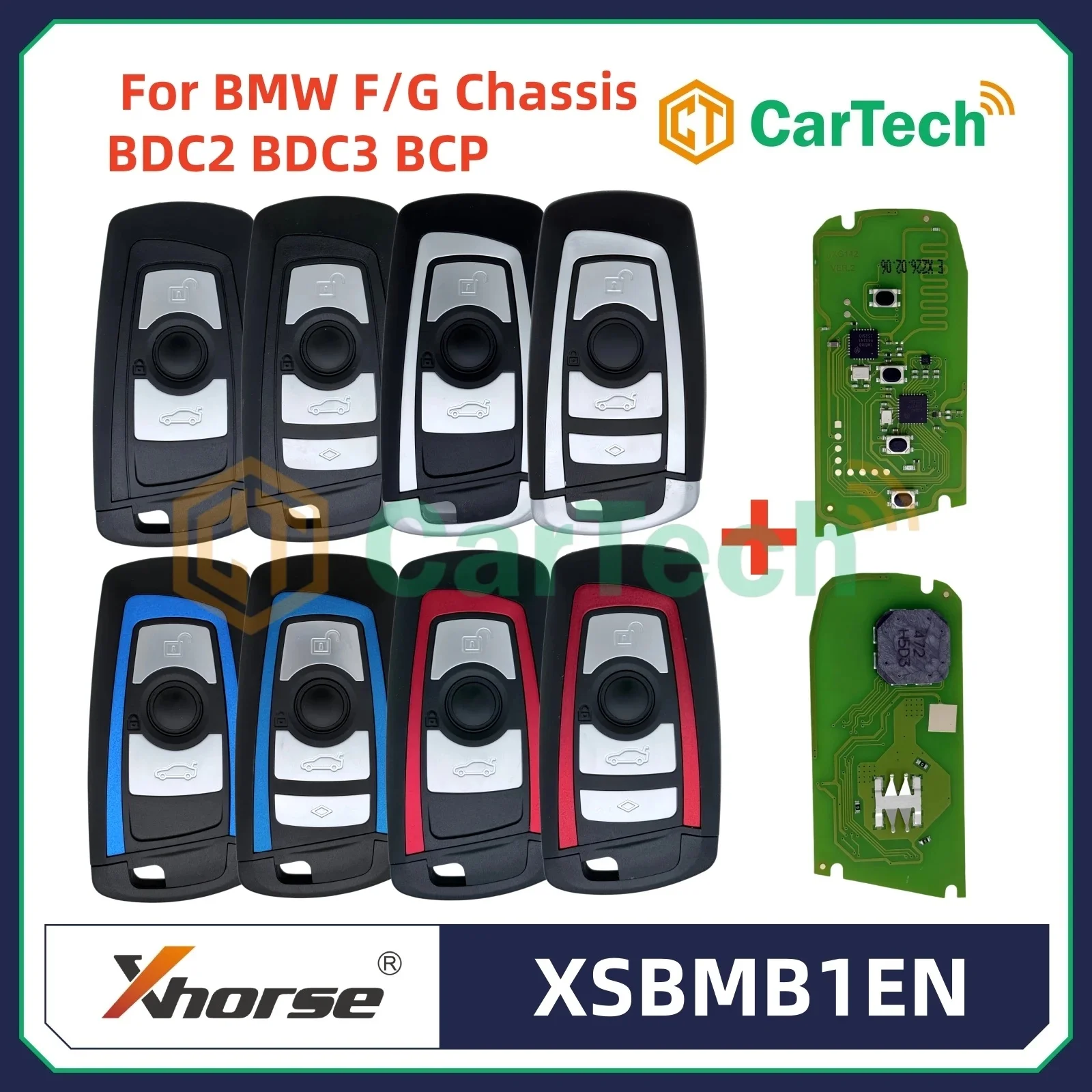 

Xhorse XSBMB1EN Smart Remote Key PCB for BMW BDC2 BDC3 BCP Systems with Key Shell