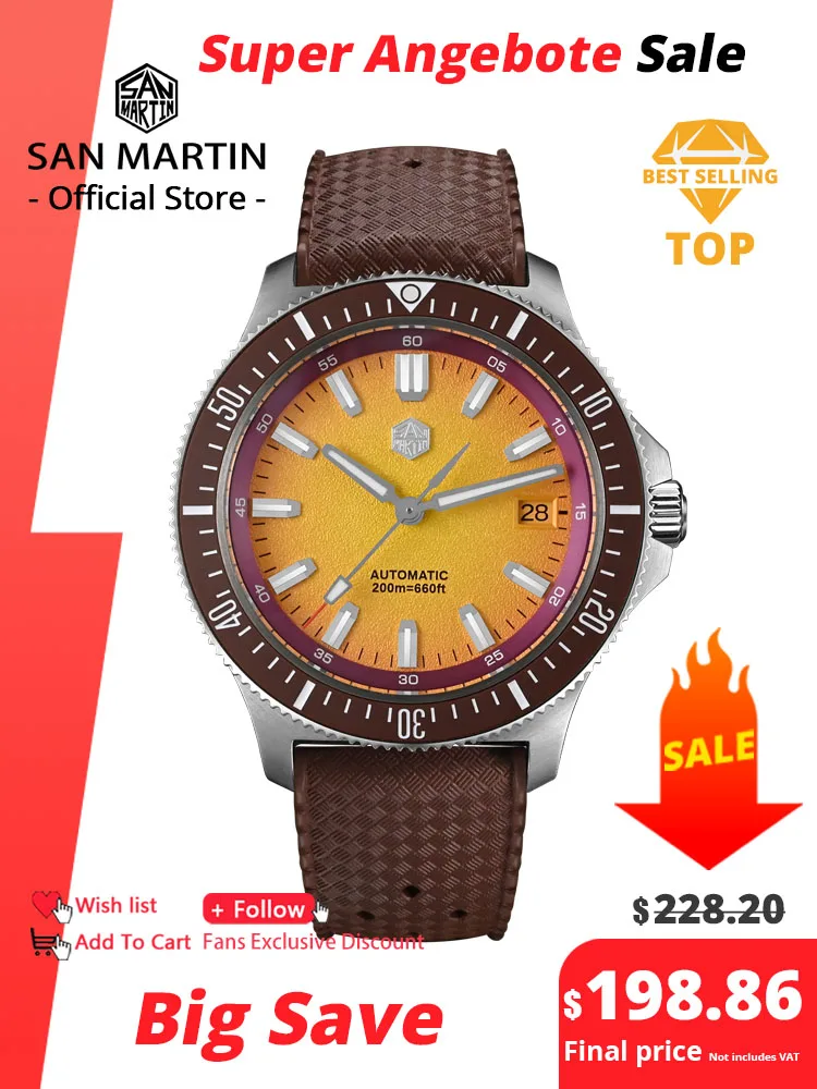 

San Martin 40 мм часы для дайвинга оригинальный дизайн NH35 автоматические механические модные мужские часы с сапфировым стеклом водонепроницаемые 200 м светящиеся SN0118