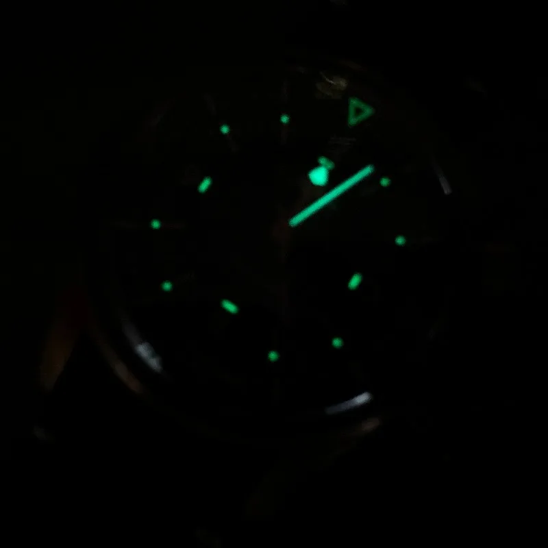 ساعة رجالية ميكانيكية أوتوماتيكية مضيئة باللون البرونزي، مرآة فقاعية من الياقوت، نسخة مخصصة، ساعة كلاسيكية راقية #2