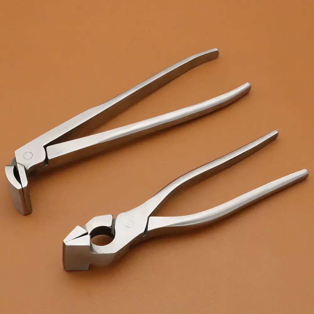Leather Working Edge Folder Clamp Chrome Steel Pliers For Leathercraft Wallet Bag Manufacturing Precise Pressing Device