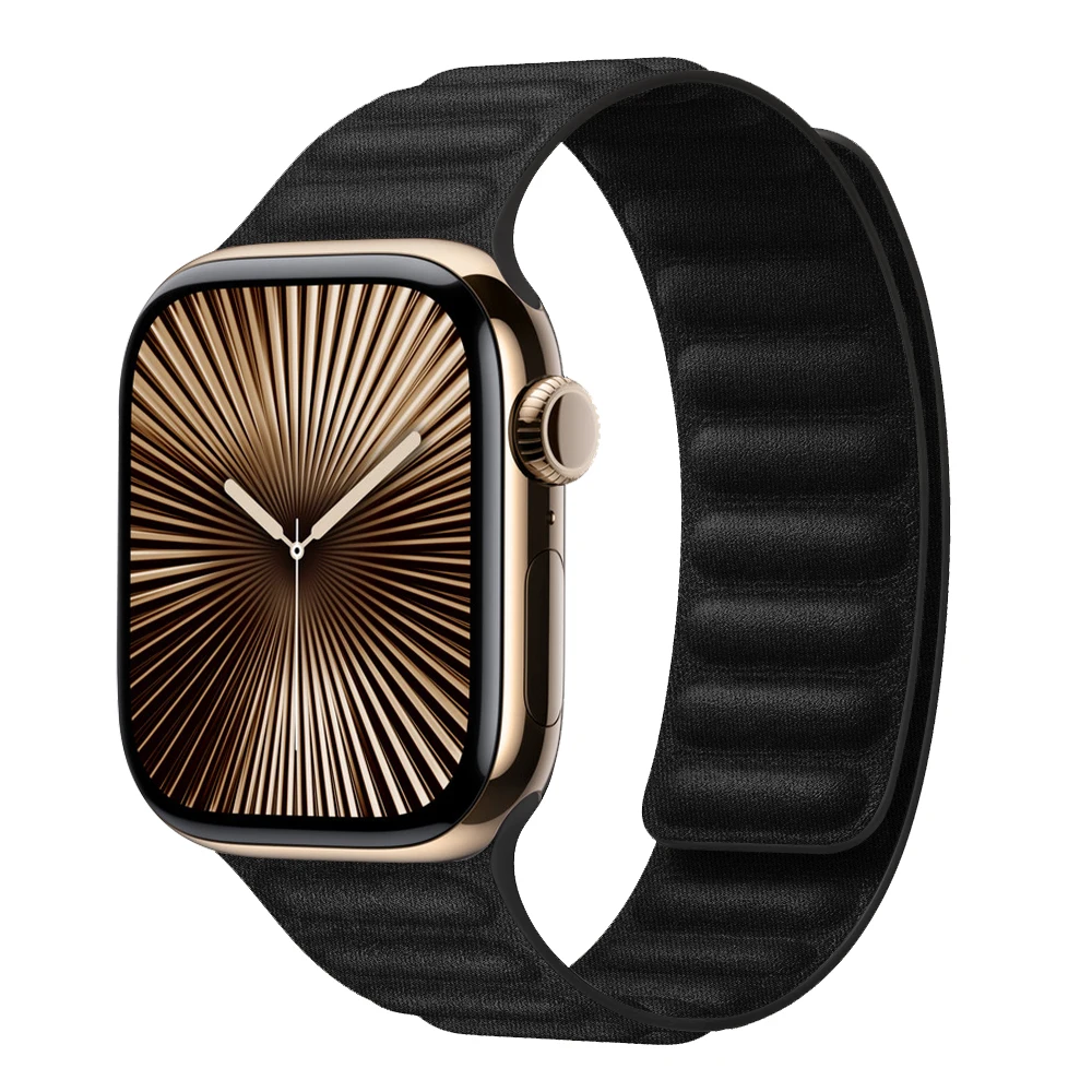 FineWoven Magnetic For Apple Watch Band 44mm 41mm 45mm 49mm 40 42 46 Mm Loop Bracelet iWatch Series 10 9 8 7 6 SE Ultra 2 Strap