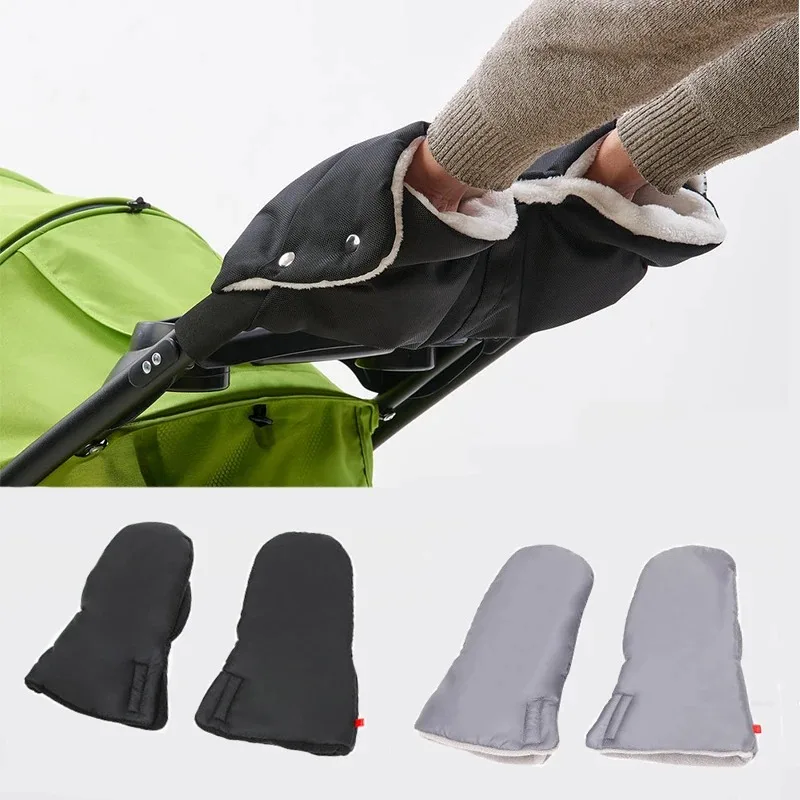

Warm Baby Stroller Gloves Thick Pram Hand Muff Baby Carriage Pushchair Fleece Hand Cover Cart Gloves Stroller Accessories