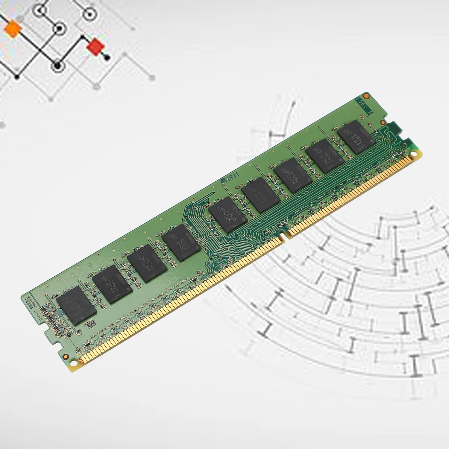 BVBV 8GB de memoria RAM 2RX8 1,35 V DDR3 PC3L-12800E 1600MHz 240 pines ECC RAM sin búfer para estación de trabajo de servidor