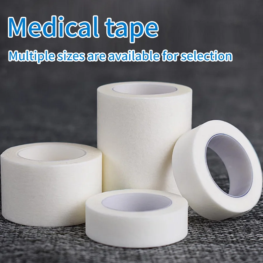 9.1M/Rolls Medical Waterproof Cotton Premium Adhesive Tape Sport Binding Physio Muscle Elastic Bandage Strain Injury Tape