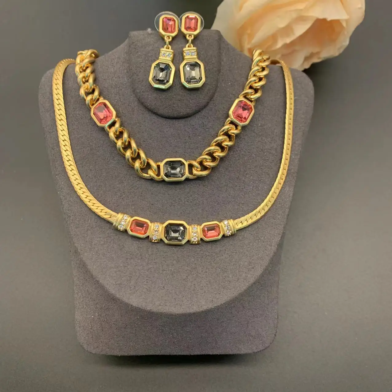 

Винтажные средневековые марокканские арабские женские ювелирные изделия для девушек, серьги, браслет, ожерелье, свадебные аксессуары, подарок, фотография