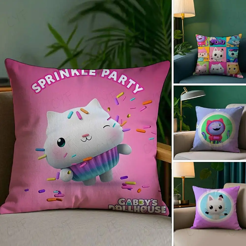

Anime Kids G-Gabbys D-Dollhouse Gabby Cats Pillow Case Custom Printed Brushed Fleece Pillow, Baby Skin-Touch, Eco-Friendly Dye-S