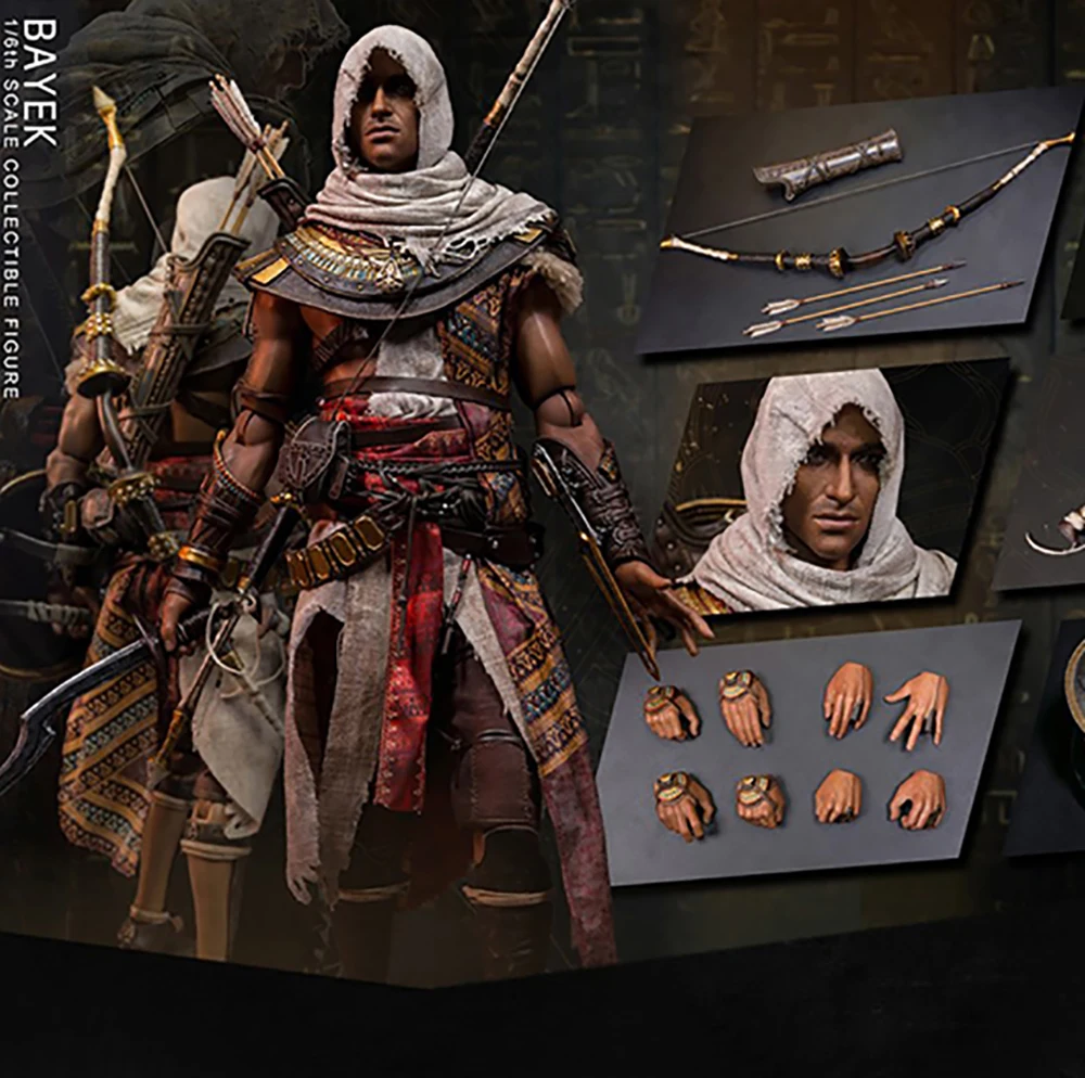 original DAMTOYS DMS013 1/6 Scale Male Soldier Bayek Model 12 Inches Full Set Action Figures Dolls for Fans Hobby Gifts