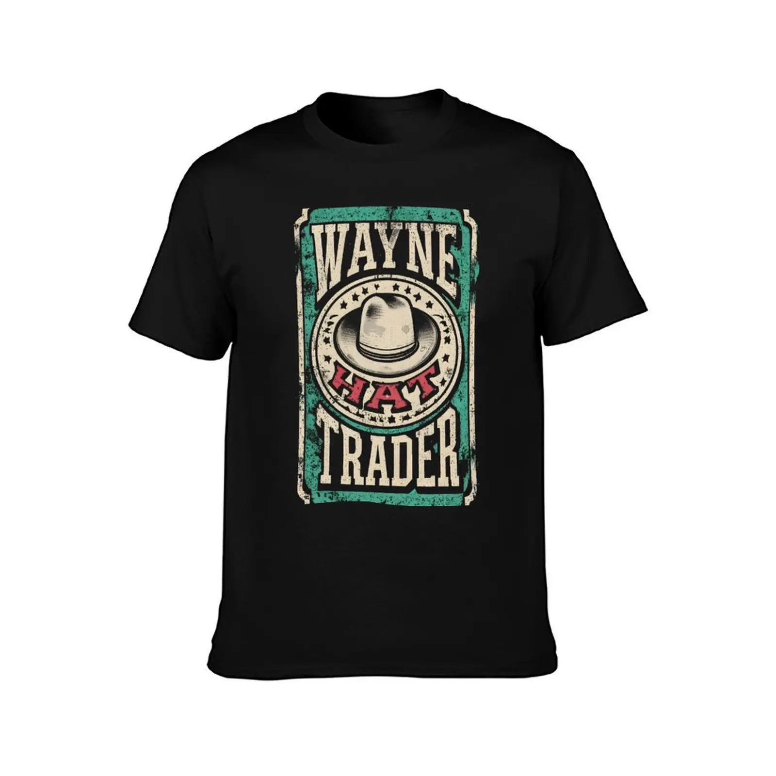 Wayne Hat Trader T-Shirt Street Fashion Casual Tee Shirt T-Shirt