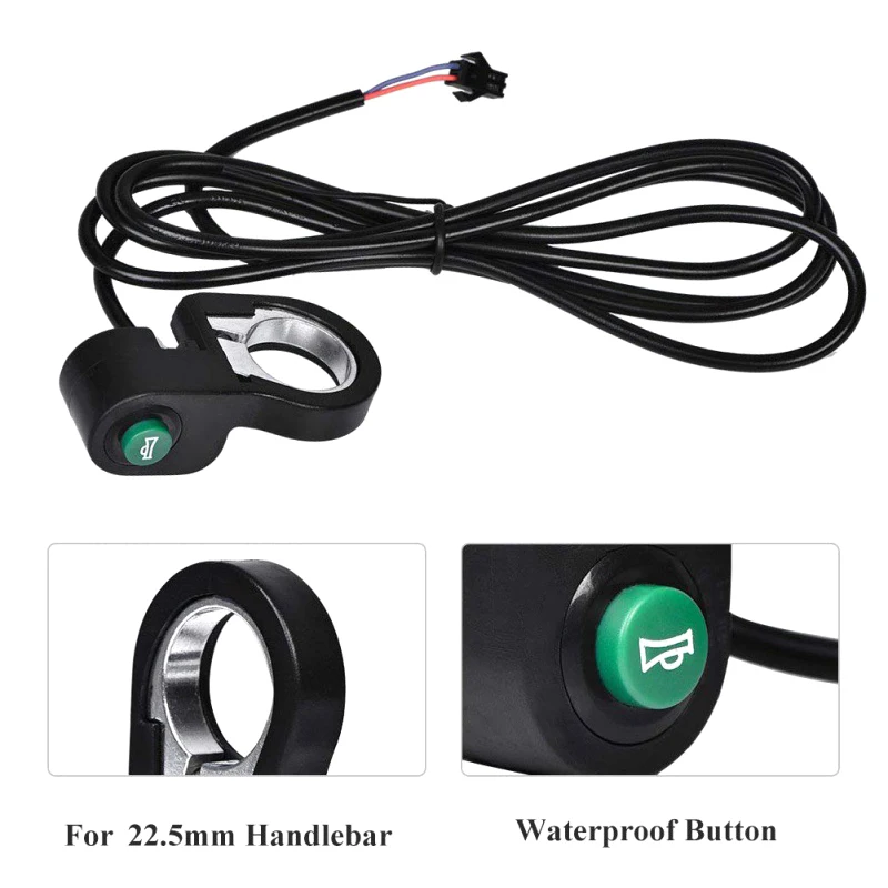 Motorcycle Scooter Bike Plastic Horn Signal Switch Button Universal 22.5mm Bike Electric Bicycle Horn Switch Button
