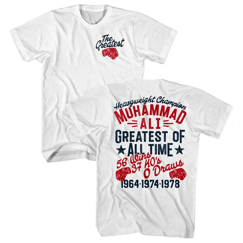 Men's and women's short-sleeved T-shirts, the greatest boxer of all time, a unique gift for both men and women in retro style