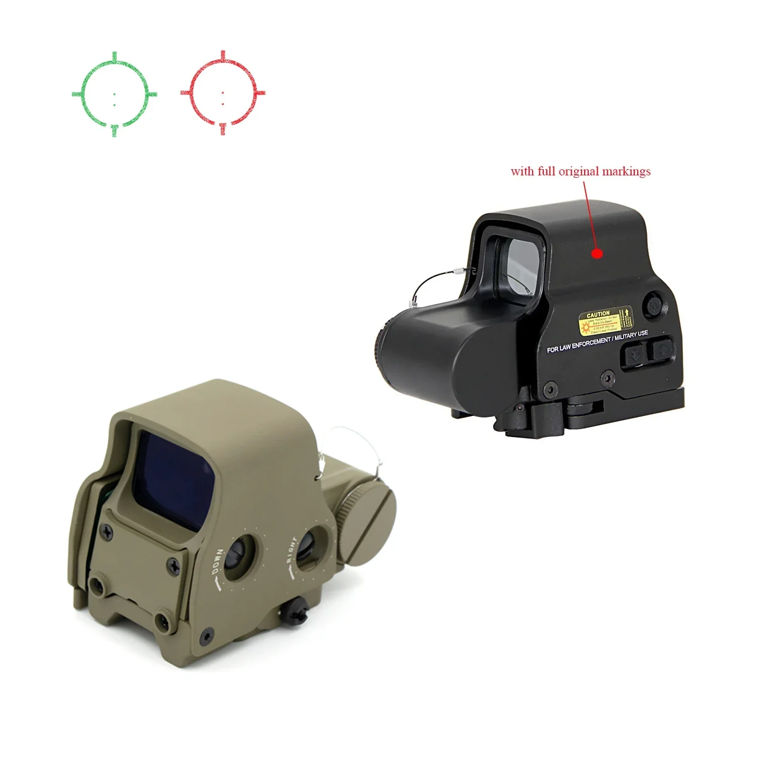 المجسم ميزاء البصر 558 G33/G43 التوافق التكتيكية الدقة الأحمر والأخضر نقطة 3X المكبر للصيد Riflescopes