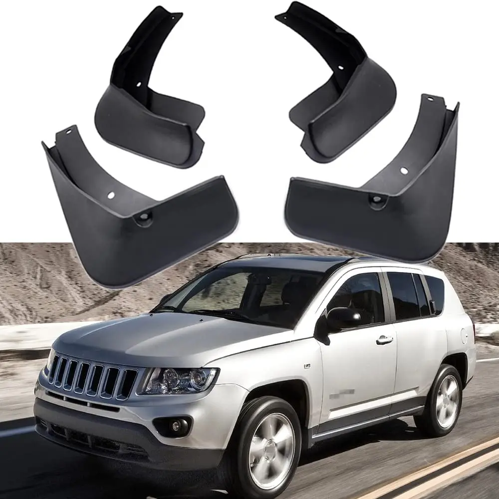 4Pcs Car Mud Flaps Splash Guards Fender Mudguard Compatible with Jeep Compass 2011-2016 car accessories