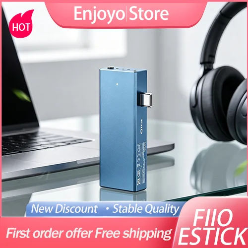 FiiO ESTICK Mini Power Bank Direct Plug Power Bank for KA17 QX13 DAC Amplifier Low‑ripple Pure Output Portable External Battery