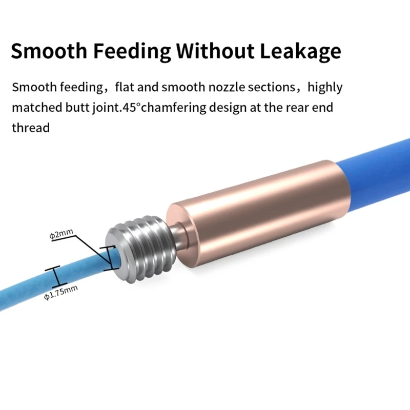 Bimetal Heatbreak For E3DV6 Ender3 CR10 CR6SE Alloy Throat High Temperature Resistant Heating Throats