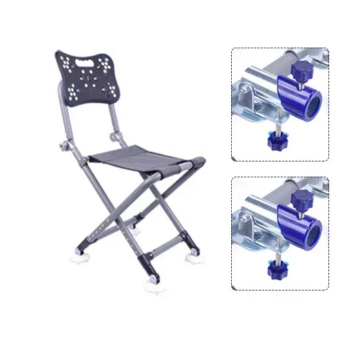 Fishing Chair Multifunctional Strong Load-Bearing Stainless Portable 낚시의자 Adjustable Folding Chair