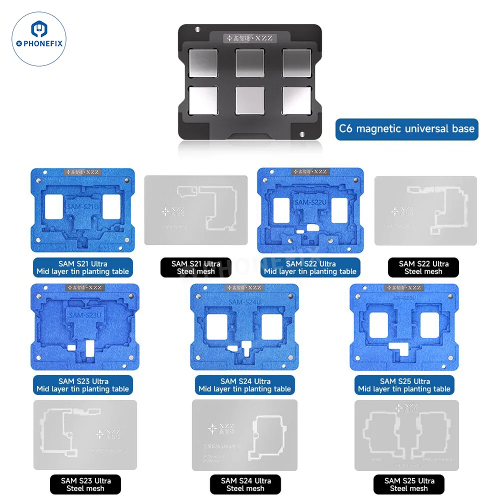 

XZZ XINZHIZAO AR Series SAM Motherboard Middle Layer Planting Tin Platform for Samsung S21 S22 S23 S24 S25 Ultra Repair Tools