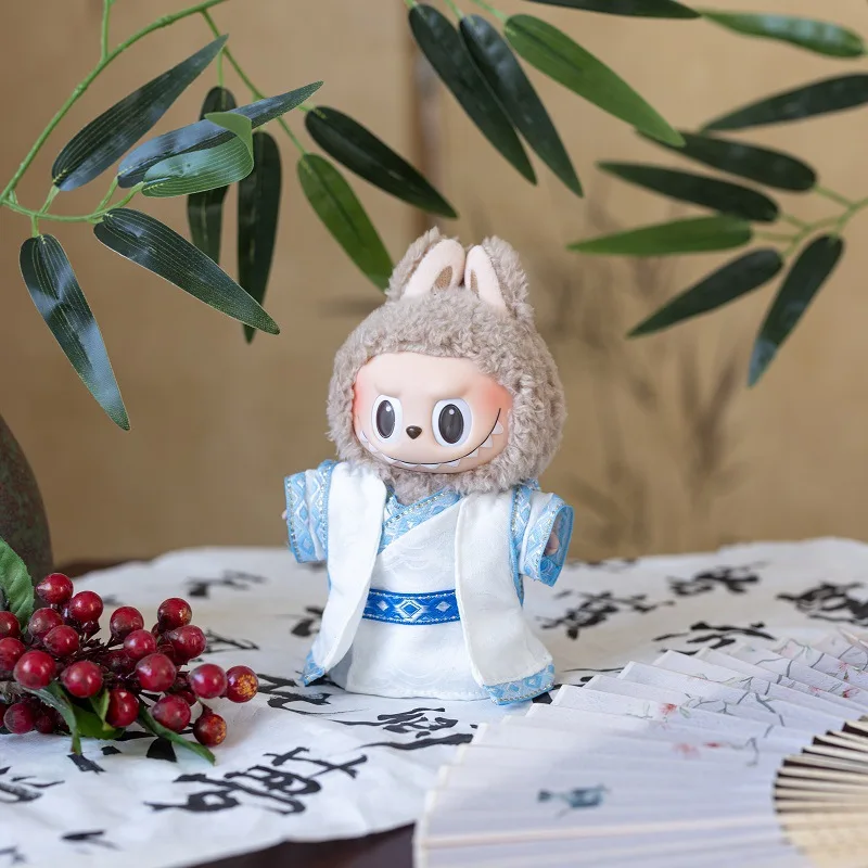 

Labubu Baby Clothes 17cm Labubu Cloth Clothes Blind Box Doll Skirt Set Cute Dress Changing Toys Ancient style Hanfu