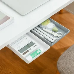 Creative Hidden Drawer Storage Box-No Drilling Desk Organizer with Sticky Small Drawers-Perfect for Office Supplies