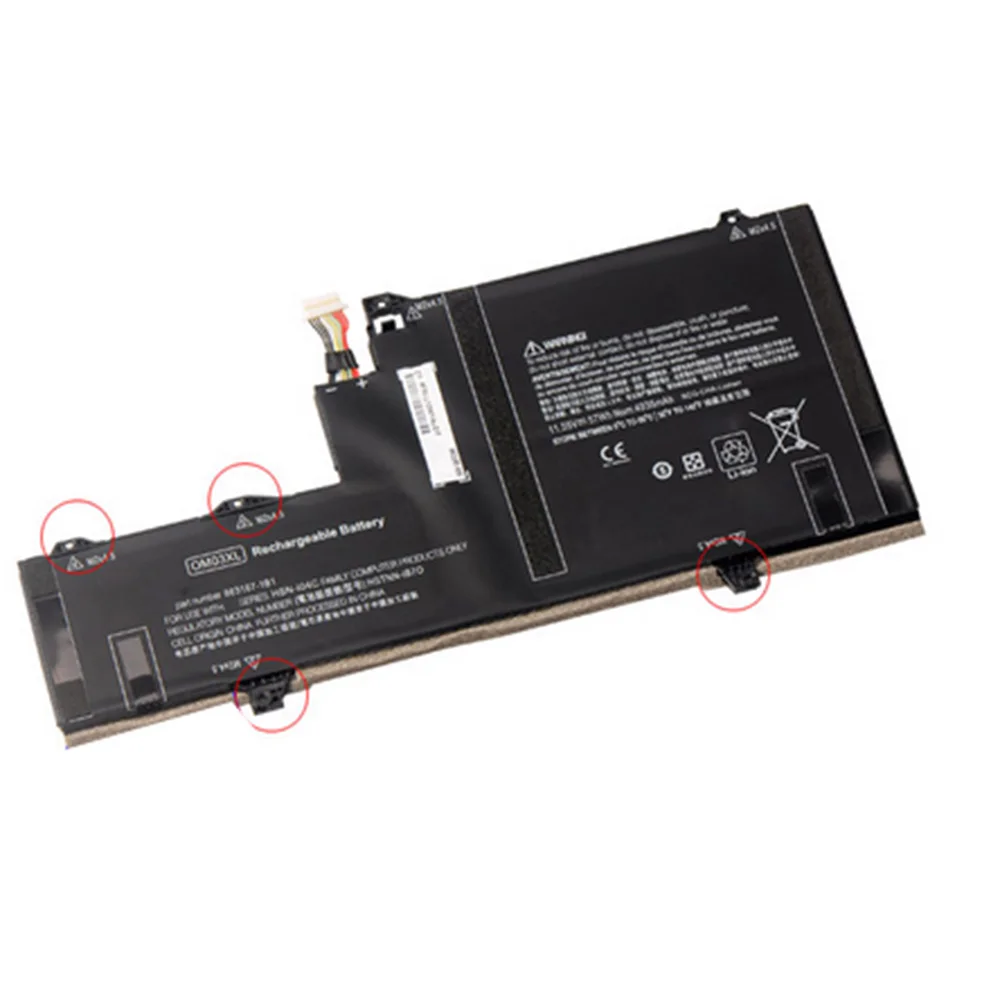 11.55v 57wh OM03XLオリジナルOM03 hp elitebook x360 1030 G2 HSTNN-IB7O HSN-I04C 863167-171 863167-1B1