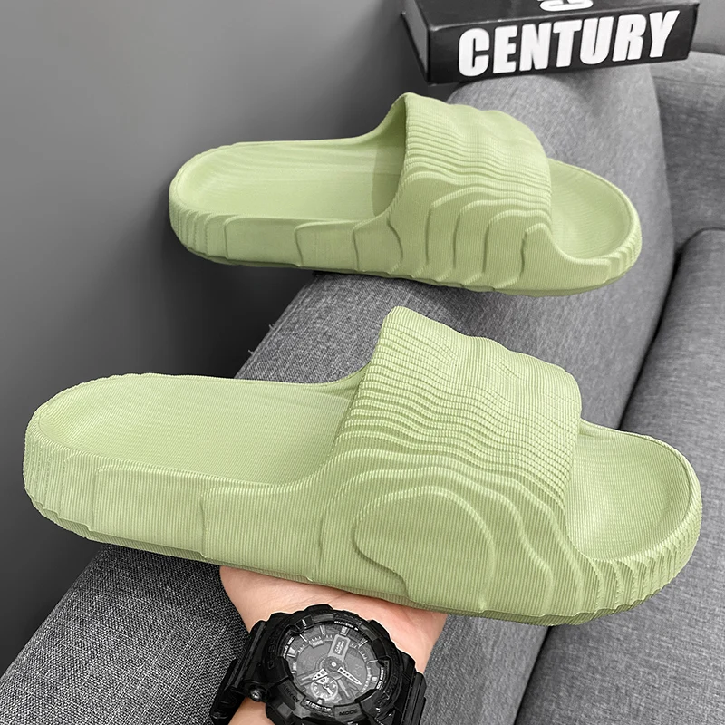 Shoes Men Slipper Slippers Home Flip Flop Men's slippers Espadrilles Sliper Man Mens Male Slipers Genuine Walk Around Sliders image 2
