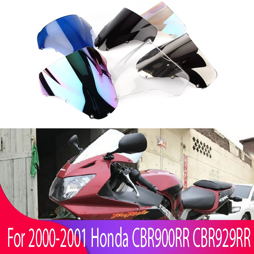 Windshield For Honda CBR929RR CBR 929 RR 2000-2001 Double Bubble WindScreen Motorcycle Accessories Fairing Deflector