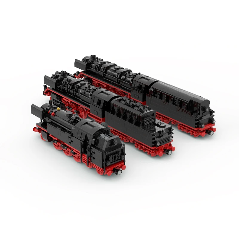 MOC-115491 Hightech Duitse Lichte Stoomtrein Bouwstenen Modelspoortreinen Educatie Puzzel Bakstenen Speelgoed Kindergeschenken