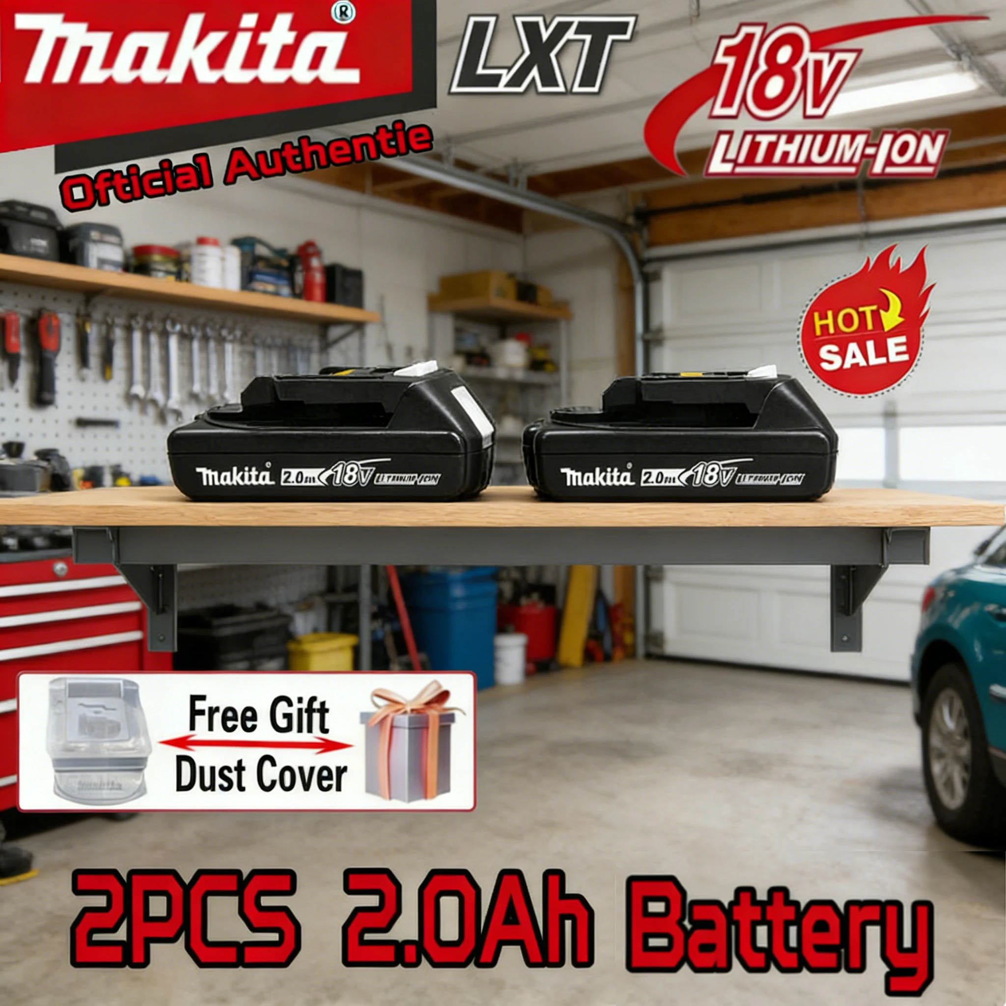 

Makita 2Ah Genuine Replacement Battery for BL1840 BL1830B BL1850B BL1850 BL1860 BL1815 18V Lithium 2000mAh