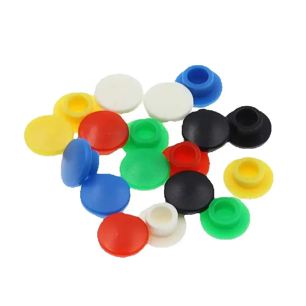 A29 3.4/3.2/3.1mm Micro Tactile Push Button Switch Cap Momentary Tact Cap fit 6*6 Switchs Red Black White Grey Blue Green 6x6mm