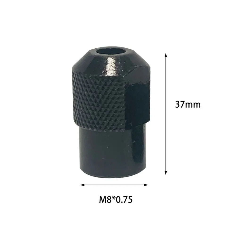 1/5Pcs Zinc Alloy Chuck Nut Diamond Rotary Tools Silver Black Mini Drill Chuck Electric Drill Tools M8×0.75mm