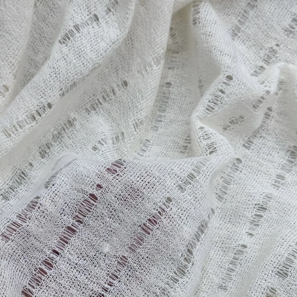 

Lace-up hole-knit Jacquard Brocade Furniture Noble Fabric For Sewing, Open-hole Sunproof Cardigan And Cover-up Garment AC061