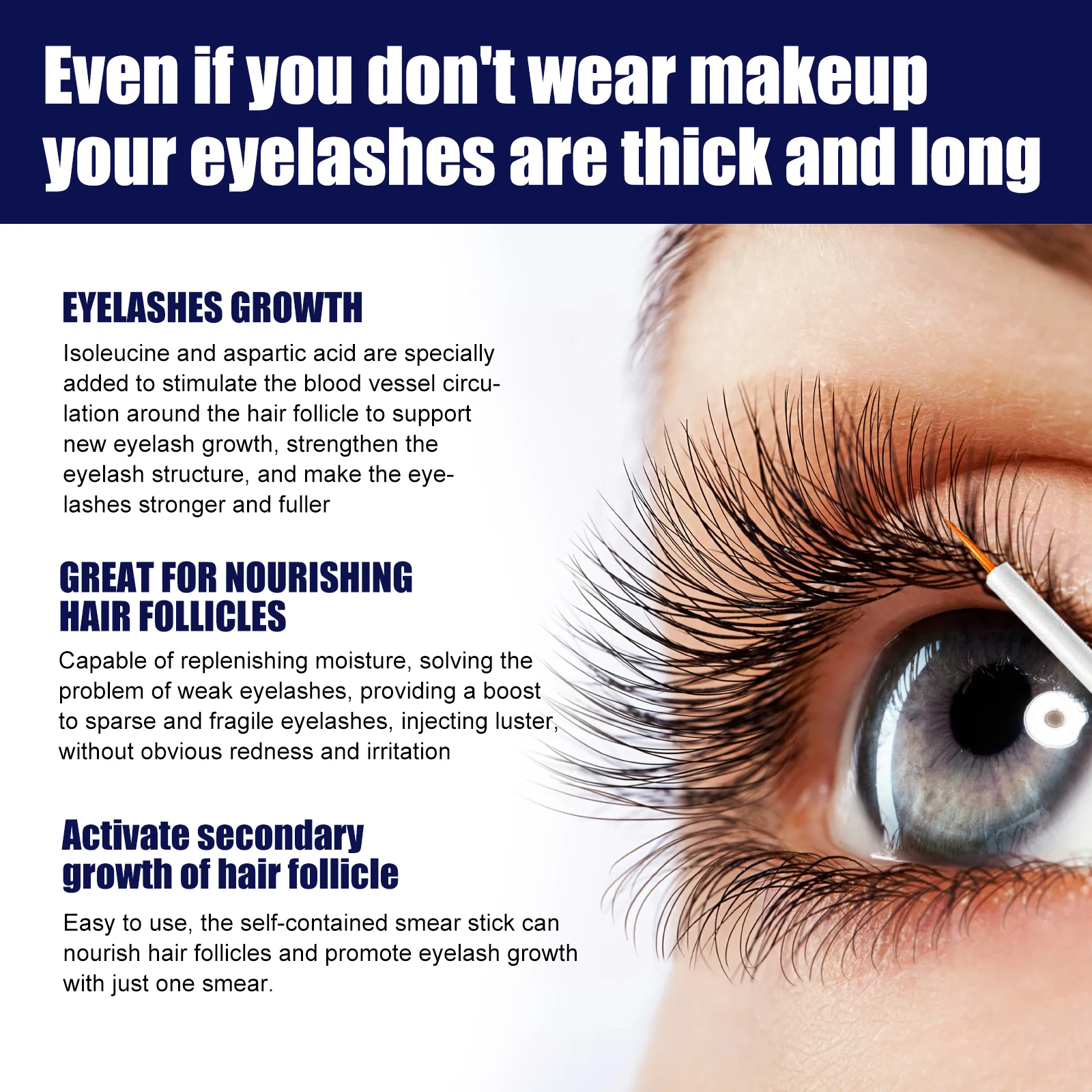 Dicke Mascara natürliche pflegende voluminöse Verlängerung Curling wasserdicht wisch fest, schlank, Wimpern Make-up, 5ml ﻿