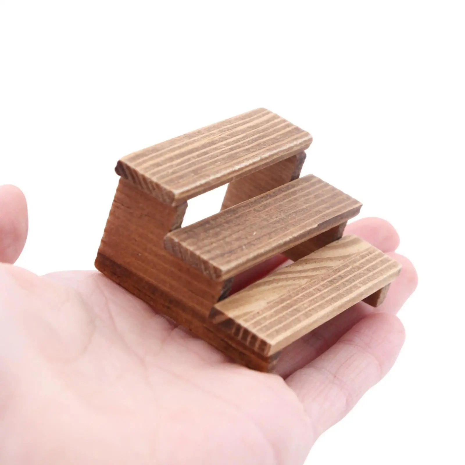 

2Pcs 1:12 Scale Flower Stand Set Tiny Balcony Scene Photo Props,Wood Ornaments Dollhouse Furniture Dollhouse Accessories