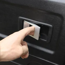 For Land Rover Defender 90 110 130 204-2018 Aluminum alloy Silver Car Inside Door bowl handle decoration cover Car Accessories