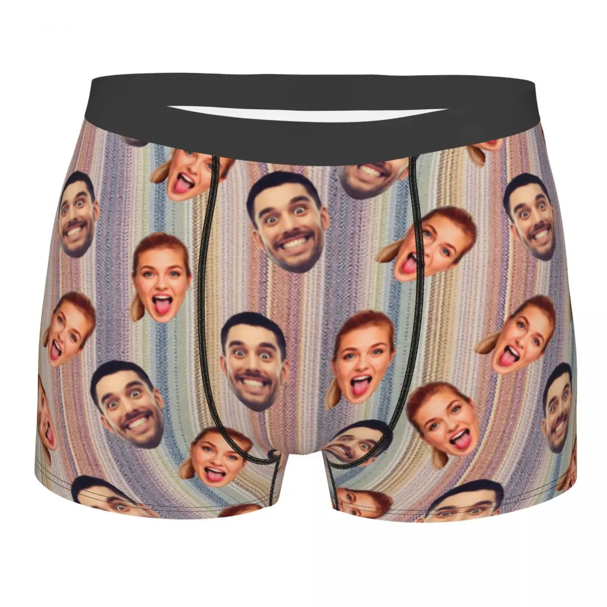 Personalized Custom Face Photo Valentine'S Day Underwear Male Wedding Gift For Husband Boxer Briefs Shorts Panties Underpants