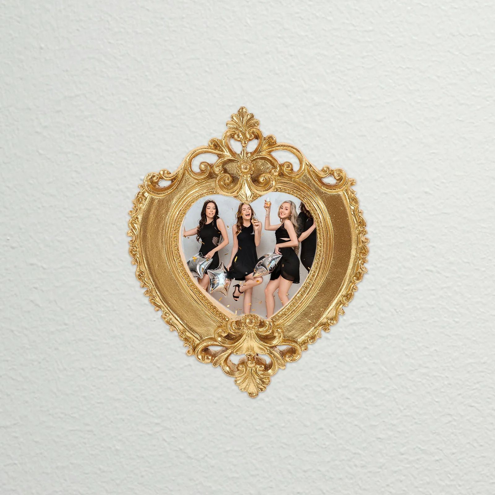 

2pcs Retro Style Resin Photo Frame Vintage Picture Holder For Jewelry Display Decorative Home Wall Hanging Frame Portable Gift