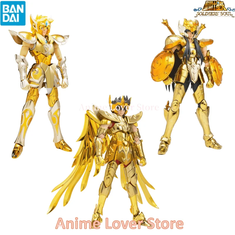 

Anime Figure Bandai Original Saint Seiya Cloth Myth EX Gold Saints Seiya Shiryu Hyoga Anime Action Figures