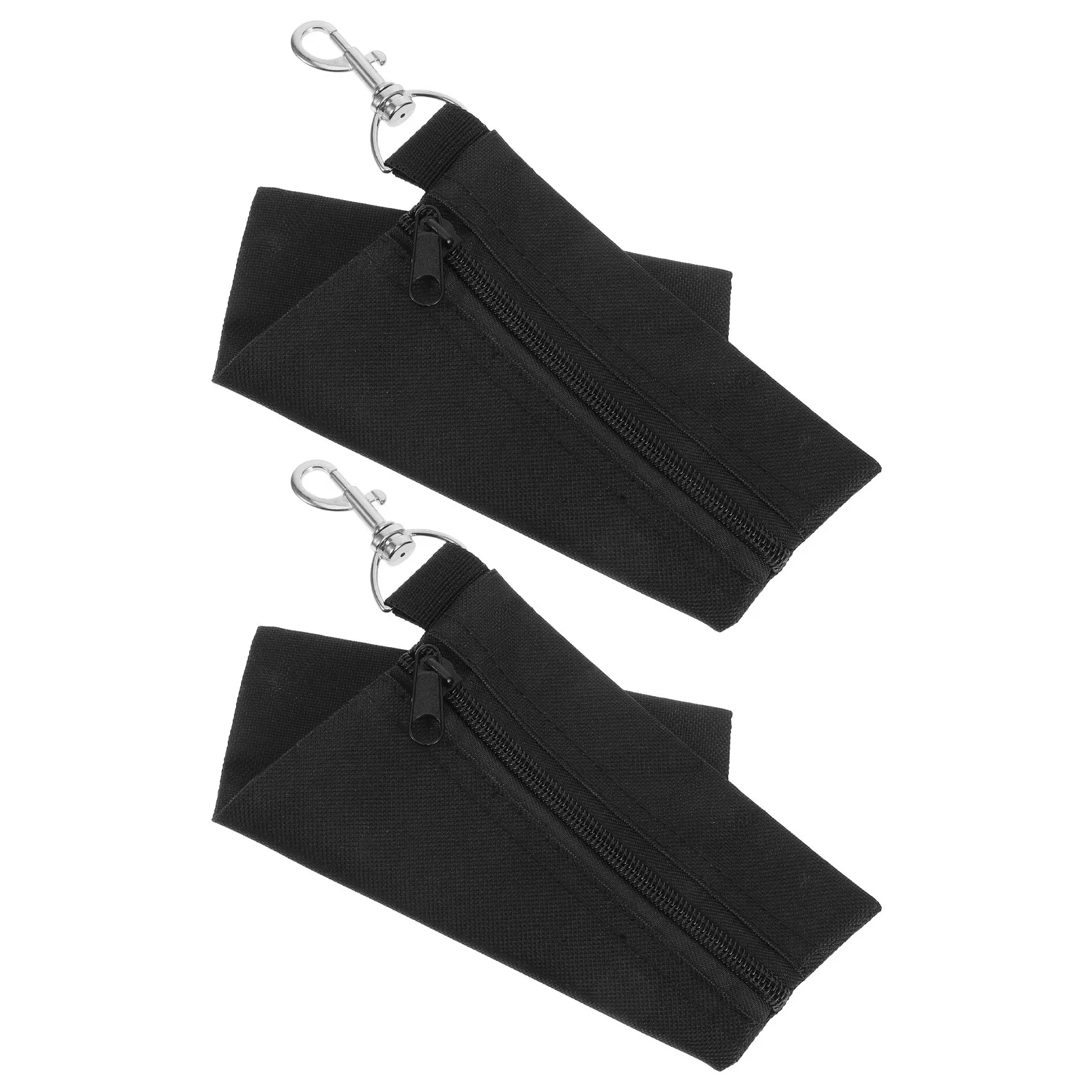 

2Pcs Golf Accessories Bag Pouch Sturdy Nylon Zipper Closure Rotating Lobster Claw Clip Waist Tool Organizer for Golfers