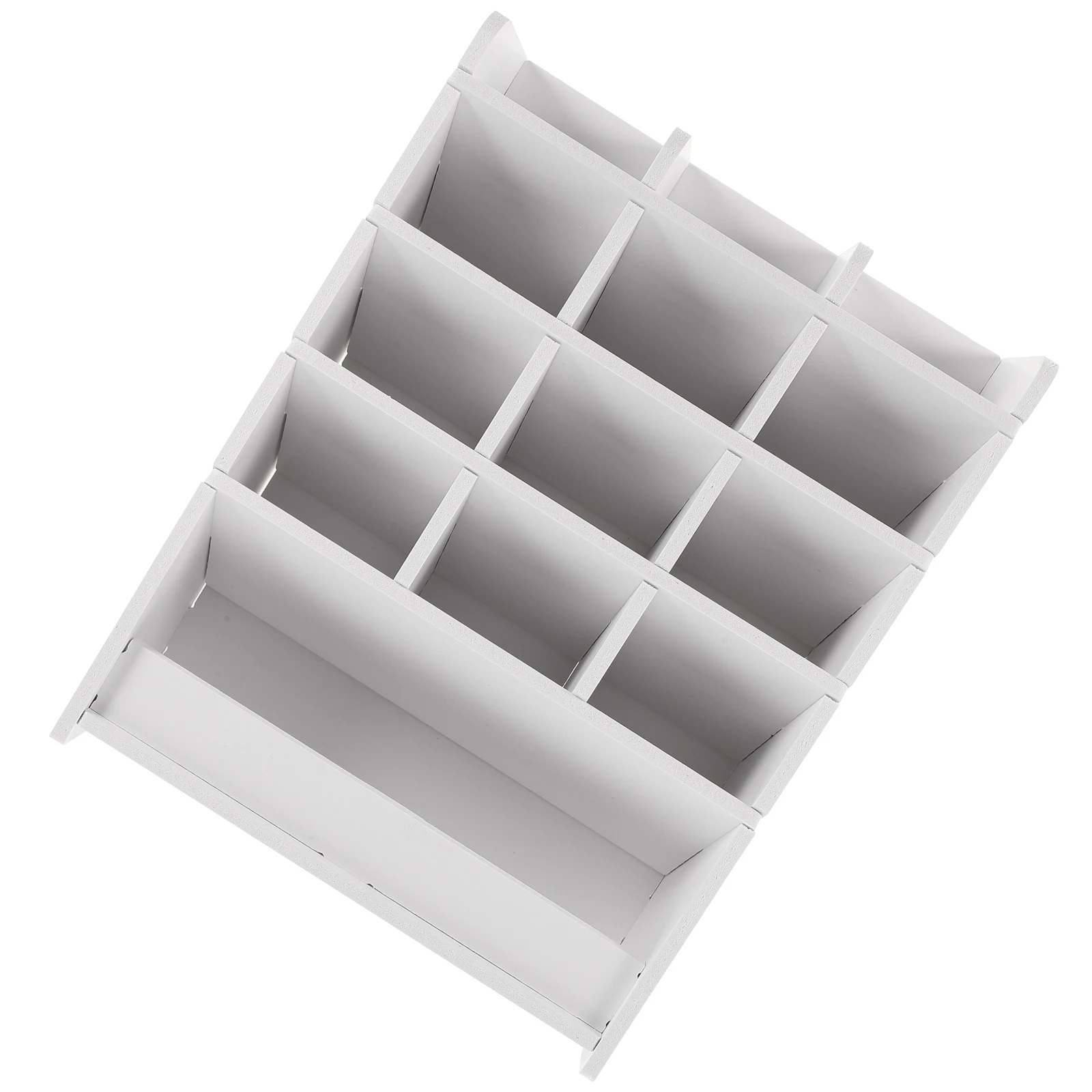 Boîte de rangement de bureau multifonctionnelle, support de rangement de grande capacité, compartiments en bois et plastique, porte-stylo de papeterie pour le bureau
