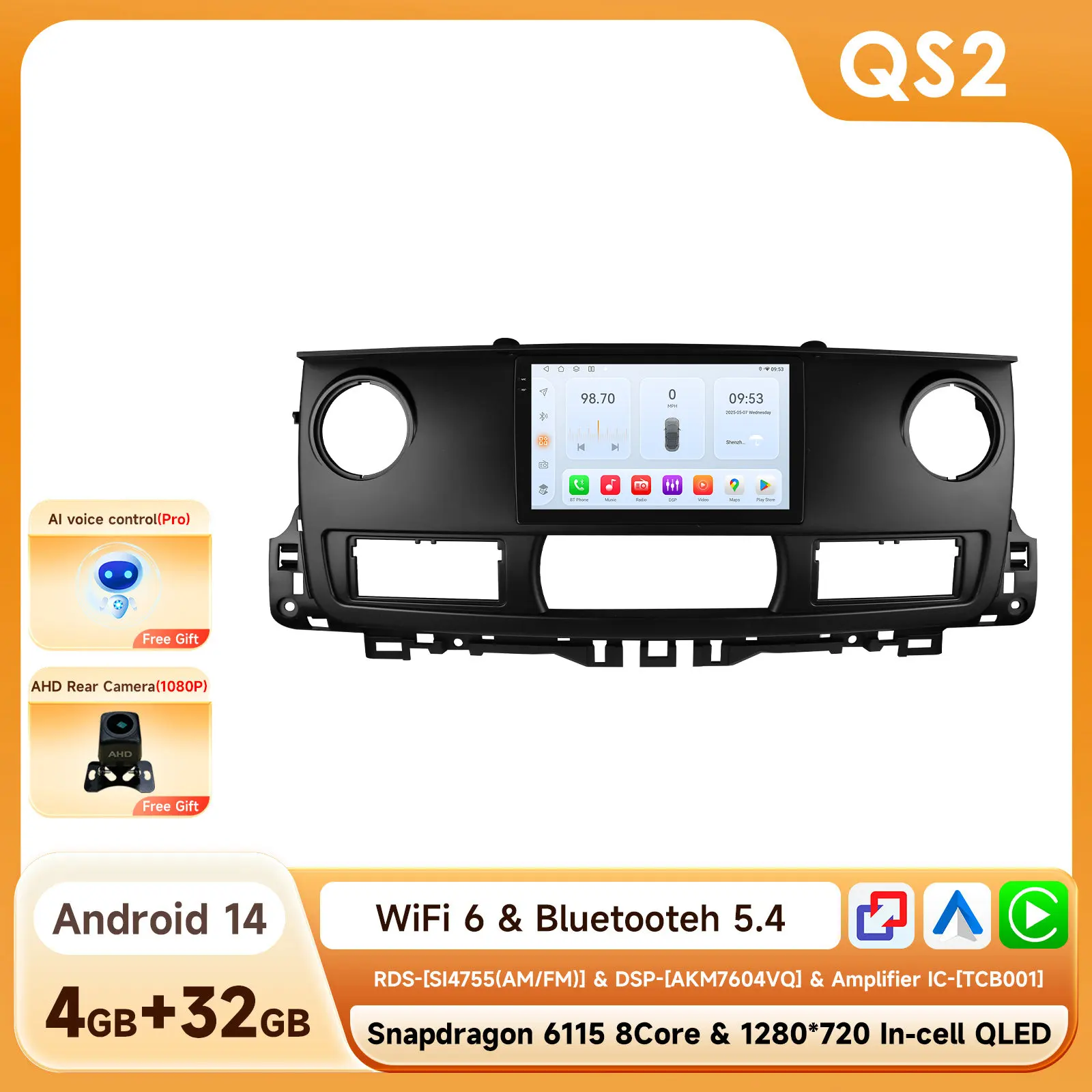 Android Autoradio Betaler voor Renault Master 2003-2011 Auto Multimedia GPS Carplay 2Din 6115 Autoradio Stereo Groot Scherm autoradio