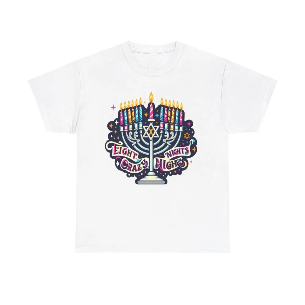 Eight Crazy Nights Hanukkah T-Shirt Unisex T-shirts Cotton Luxury Brand Vintage Oversized