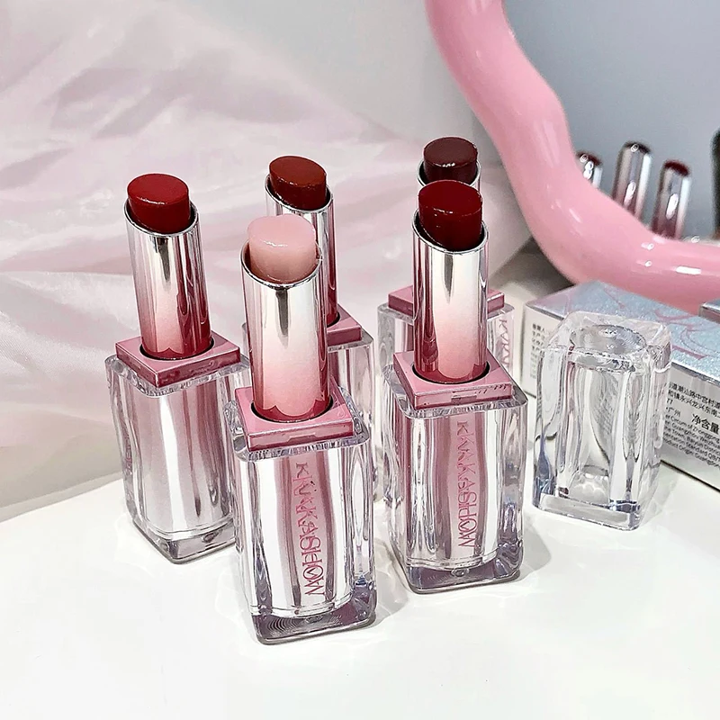 1Pc Mirror Lip Glaze Moisturizing Waterproof Forming Quickly Water Light Lip Gloss Non-Sticky Red Jelly Lipstick Makeup