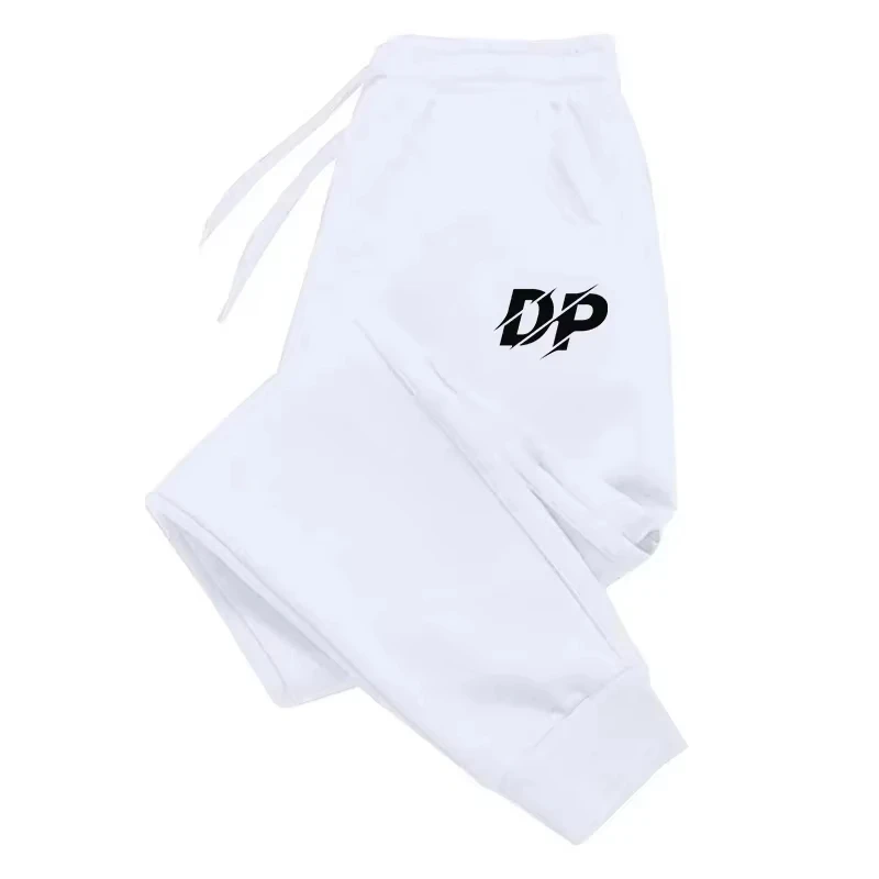 2025 خريف وشتاء عالي الجودة سراويل رجالية ونسائية غير رسمية مع مطبوعات عصرية يومية سراويل رياضية ناعمة ومريحة