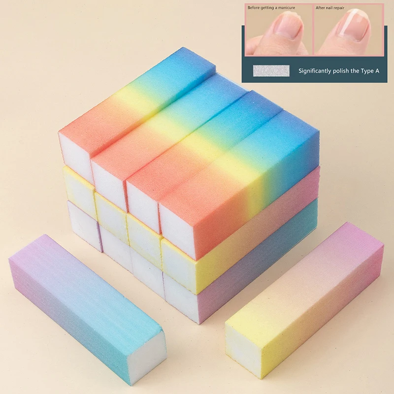 5Pcs Nail Art Buffer Grinder Buffing Block Nail File For Pedicure Tips Manicure Care Sponge Buffer Gel Polish Accessories Tools