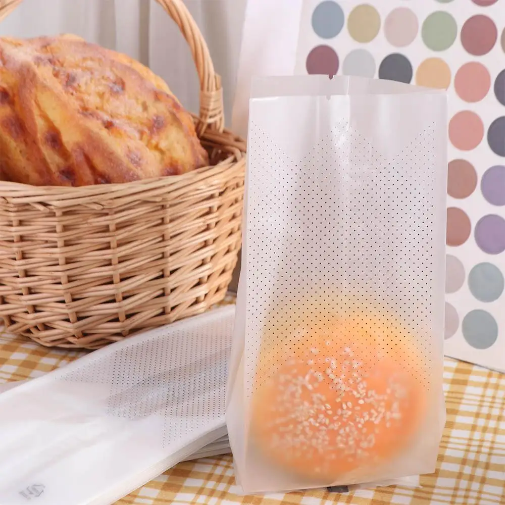 Sacs à bonbons à pois noirs givrés pour cadeaux de fête, 50 pièces, sacs en plastique Transparent en Cellophane, sacs d'emballage de biscuits à faire soi-même pour amis