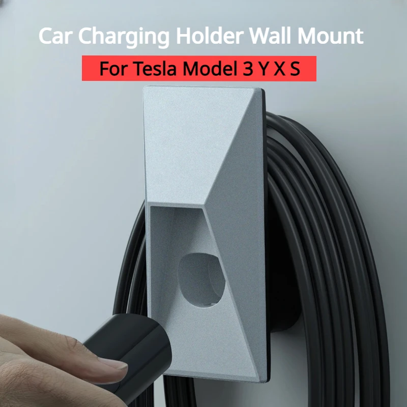 

Car Charging Holder Wall Mount for Tesla Model 3 Y X S Charger Cable Organizer Charger Cable Bracket Car Decoration Accessories